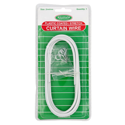 Sullivans Pvc Covered Curtain Wire - 2m