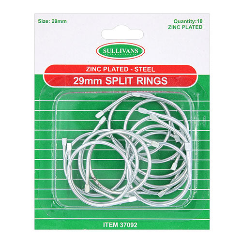 Sullivans 29mm Split Ring - Steel 10 Pcs