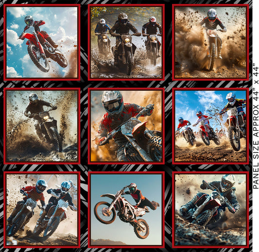 Throttle Thrills - Block Collage - Panel