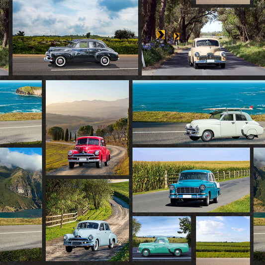 Classic Wheels - Cars - Collage