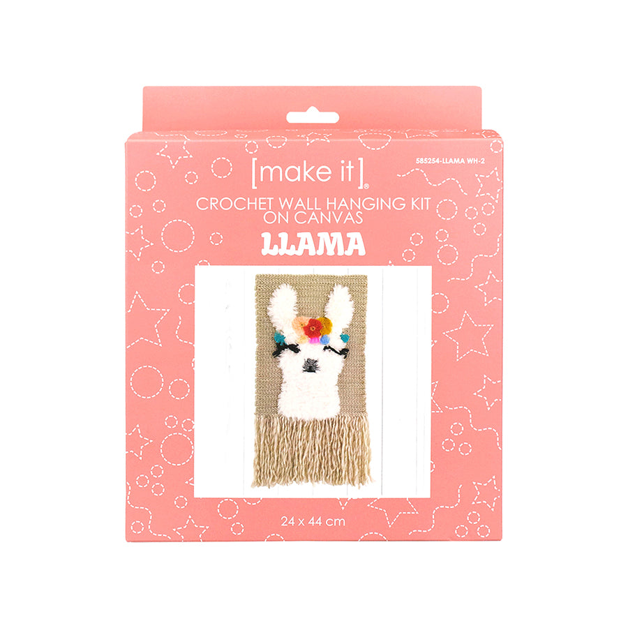 MAKE IT CROCHET WALL HANGING KIT - LLAMA