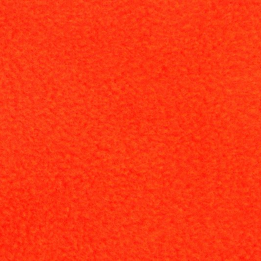 Polar Fleece Fabric 150cm Hi-vis Fluro Orange