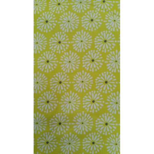 Village Life - Blooms - Yellow Background