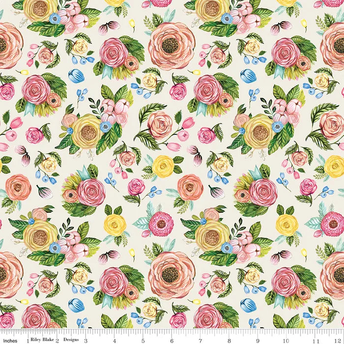 Sweet Spring - Ivory - Flowers