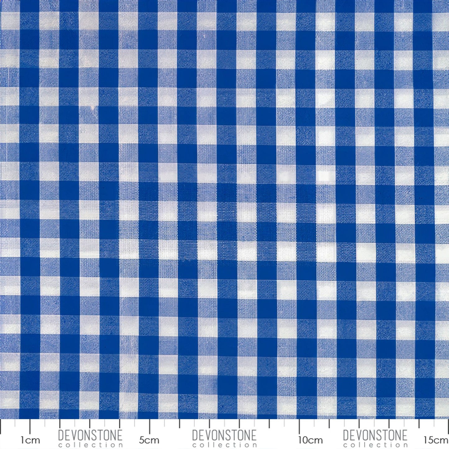 GINGHAM - 100% COTTON - 145CM WIDE - Royal Blue