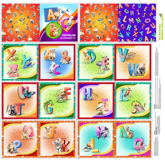 A is for Aussie Australian Alphabet - Fabric Book