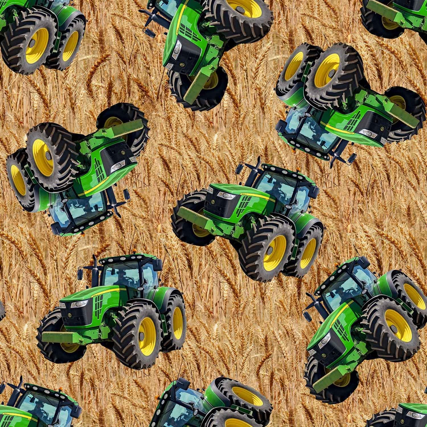Farmers Paradise - Green - Tractors/Wheat
