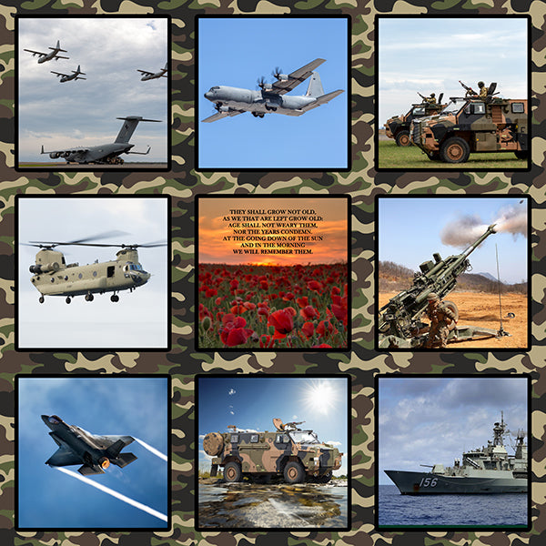 Respect - Block Collage - Defence Service - Panel