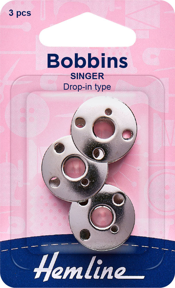 Metal Bobbins, Singer, 3 Pack