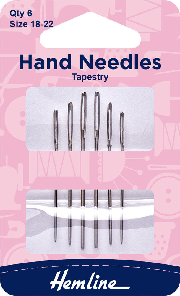 Tapestry Hand Needle, Size 18-22, 6 Pack