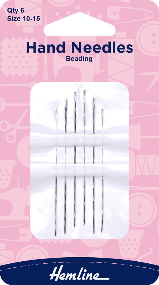Beading Hand Needle, Size 10-12, 6 Pack