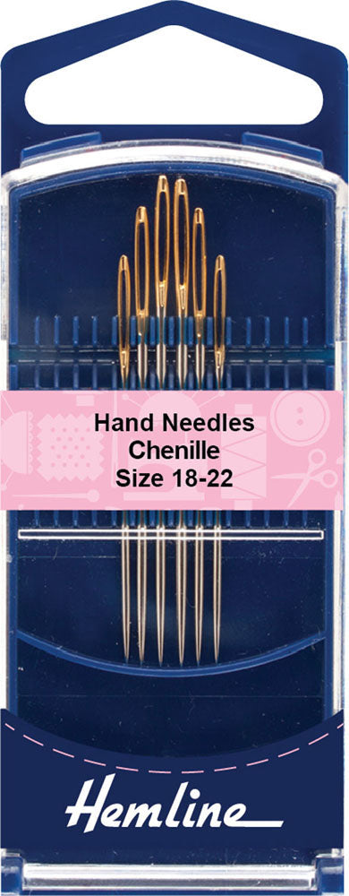 Gold-Eye Chenille Hand Needles, 6 Pack, Size 18-22