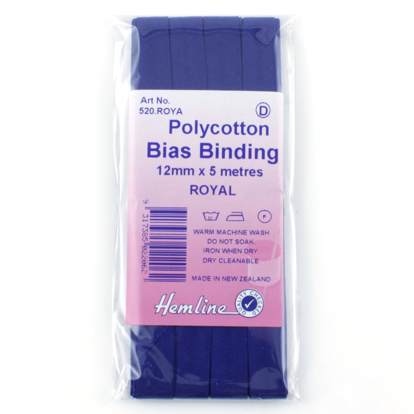 Polycotton Bias Binding Tape, Royal