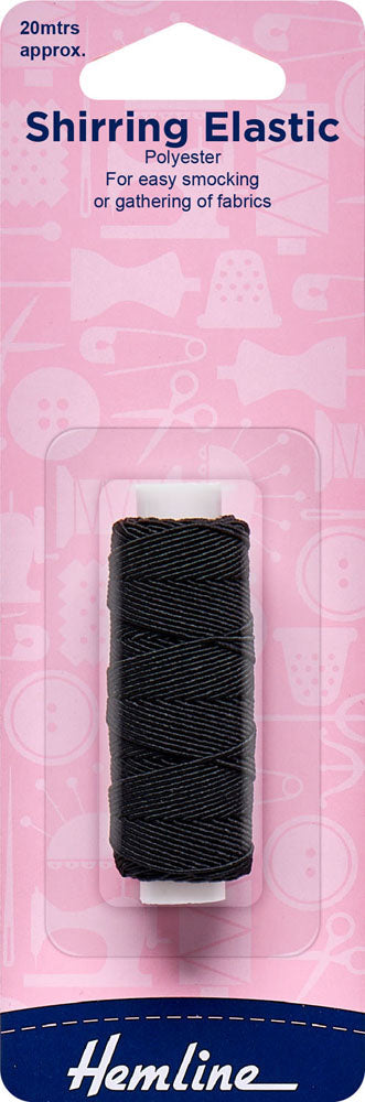 Shirring Elastic, Black