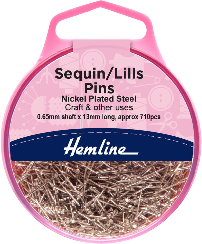 Sequin/Lills/Bead Pins, Nickel, 710 Pack