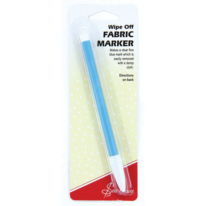 Wipe Off Fabric Marker, Blue Felt Tip