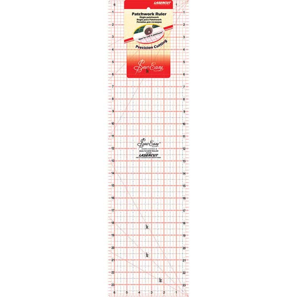 Quilters Ruler, 24 X 6.5 Inch