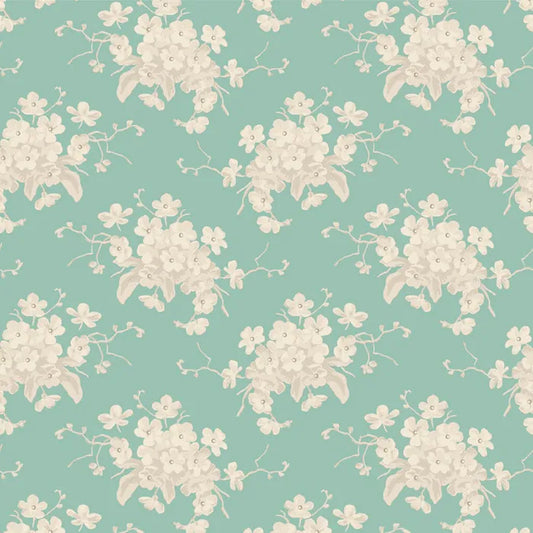 TILDA - SUNDAY BRUNCH - WHITE FLOWER - TEAL