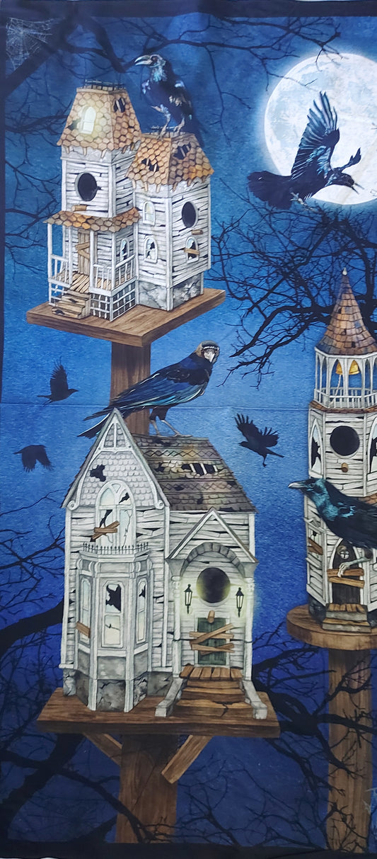 Raven Moon - spooky - Panel - Ravens Birdhouse