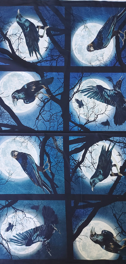 Raven Moon - spooky - Panel - Ravens