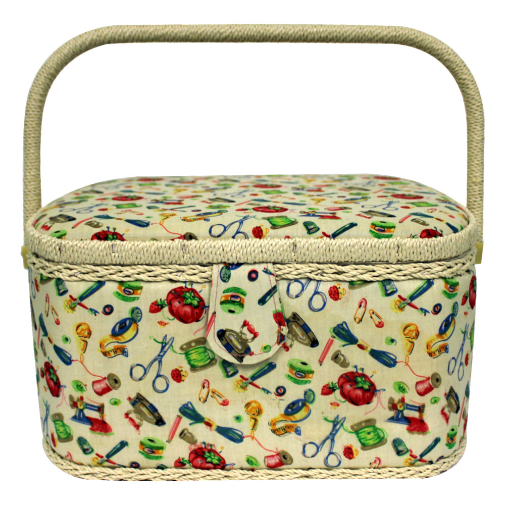 Sewing Box 30x25x16cm Oval