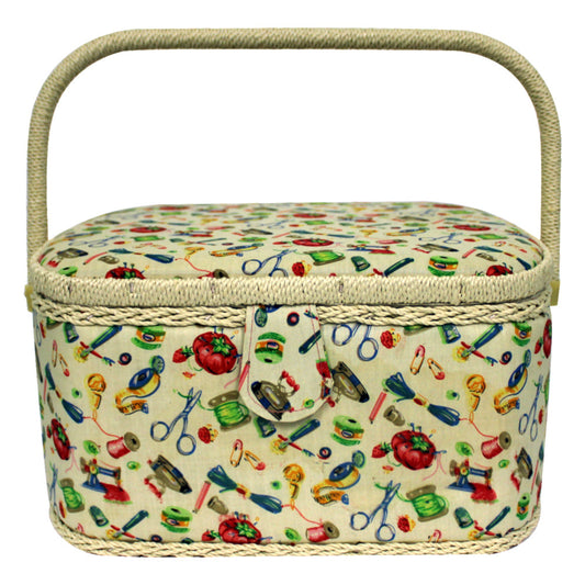 Sewing Box 30x25x16cm Oval