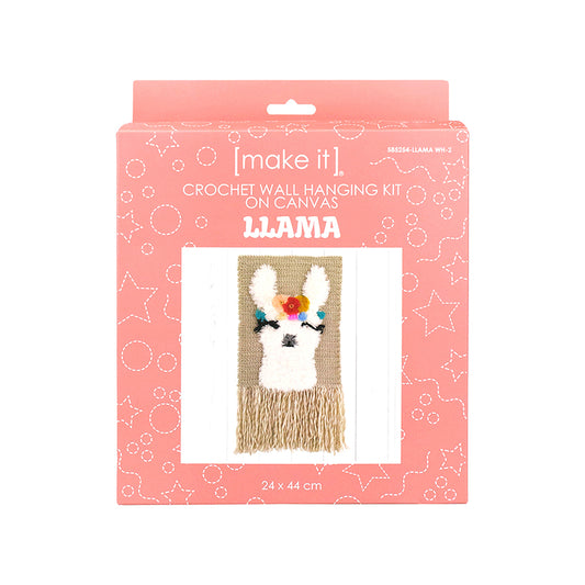 MAKE IT CROCHET WALL HANGING KIT - LLAMA