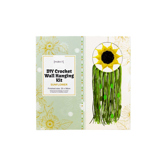 MAKE IT CROCHET WALL HANGING KIT - SUNFLOWER