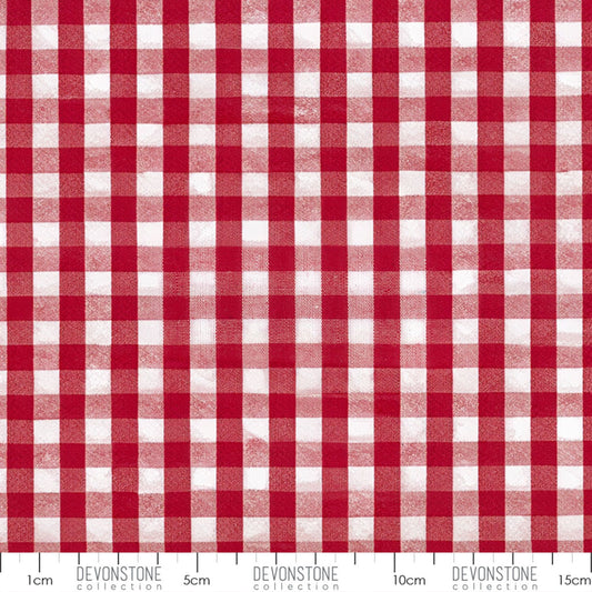 GINGHAM - 100% COTTON  - 145CM WIDE - Red