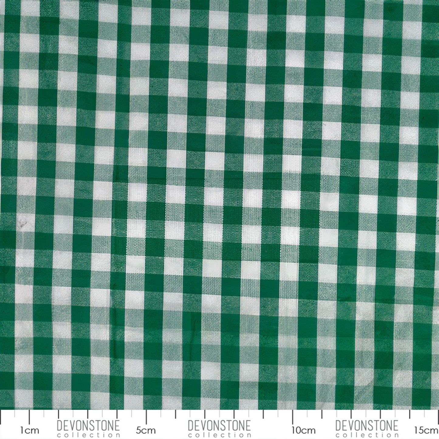 GINGHAM - 100% COTTON  - 145CM WIDE - Bottle Green