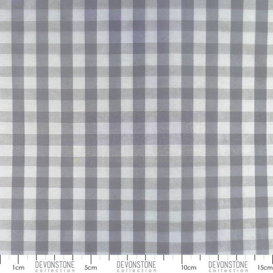 GINGHAM - 100% COTTON  - 145CM WIDE - Grey