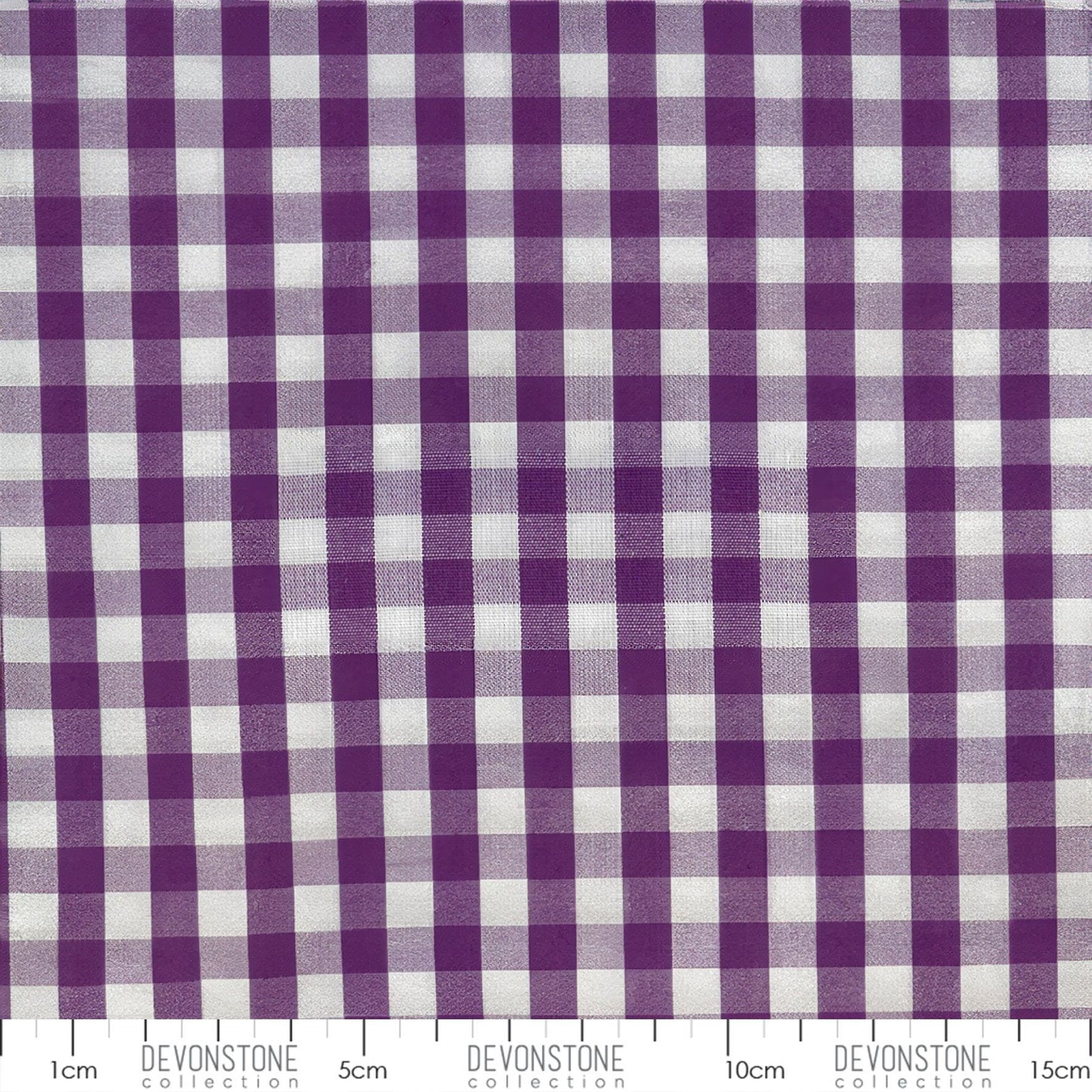 GINGHAM - 100% COTTON  - 145CM WIDE - Purple