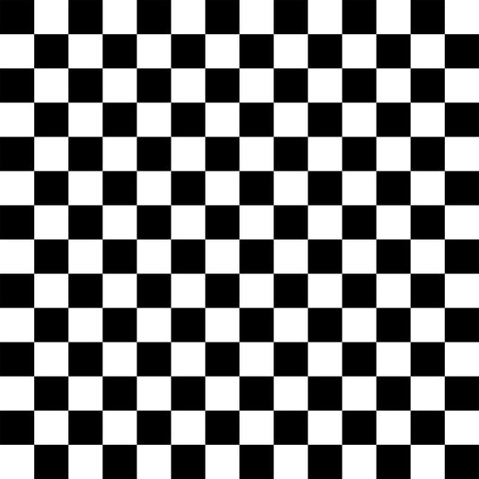 Hot Rods - Checkered Black and White