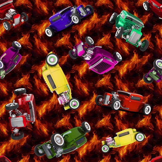 Hot Rods - Flames & Cars