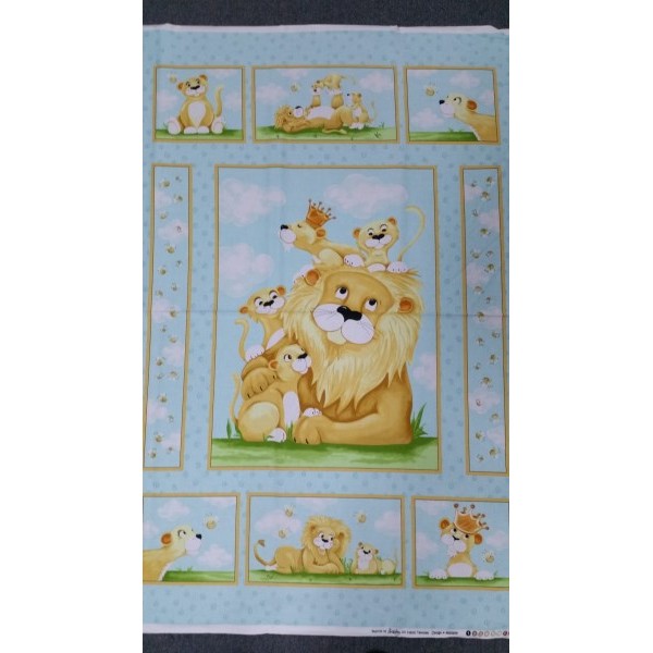 Lion & Cubs with Bees - Panel