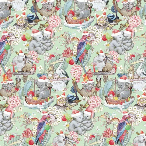 MAY GIBBS - XMAS - TIS THE SEASON - LIME GREEN