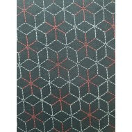 Sevenbery - Kasuri - Black Red White Hexygons