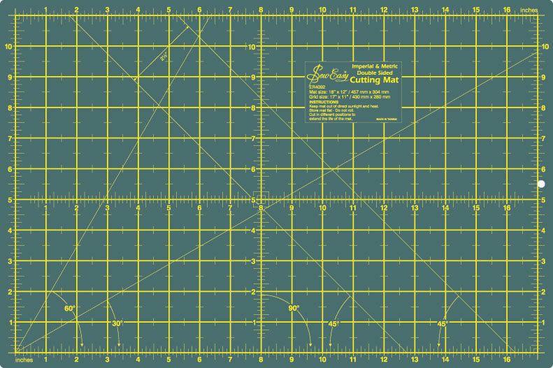 Double Sided Cutting Mat, 450 X 300mm, 18" x 12"